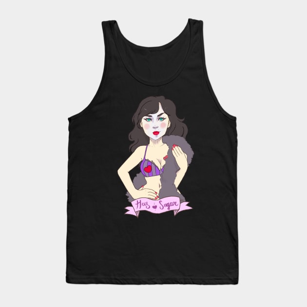 Hey sugar, space is cold. Tank Top by TheLovelyHero